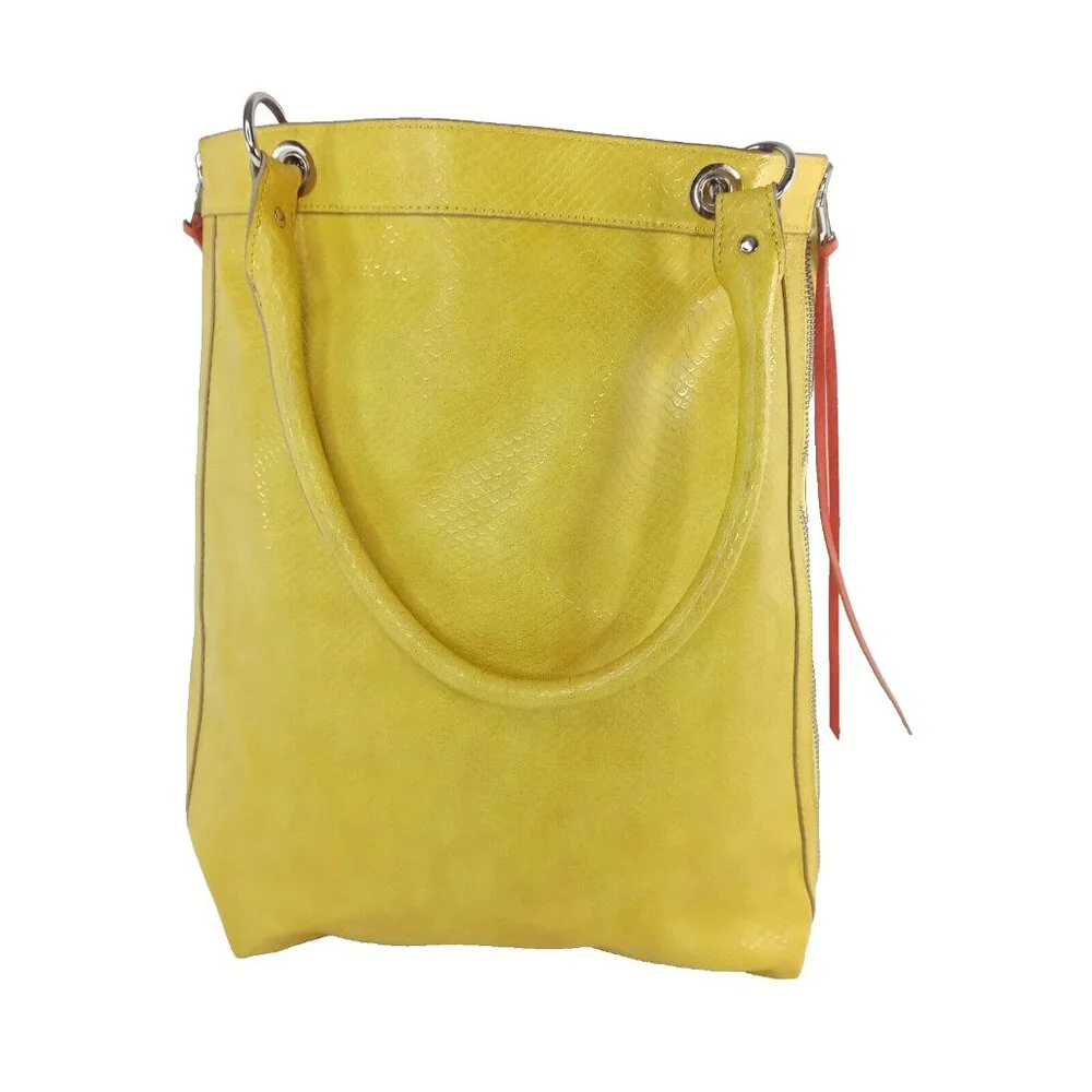 Relic Purse Yellow Purple Faux Leather Reversible Rectangle Shoulder Bag Floral